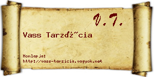 Vass Tarzícia névjegykártya